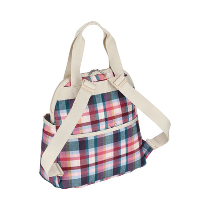 DOUBLE TROUBLE BACKPACK 兩用後背包 - 戀粉格紋