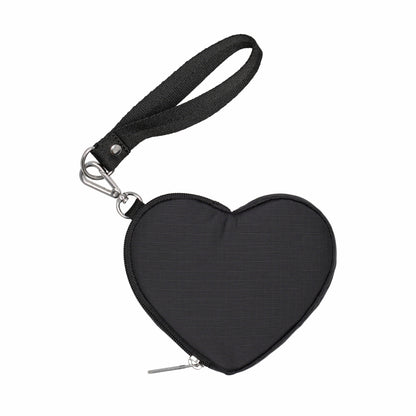 HEART WRISTLET 愛心造型零錢包 - 永恆黑
