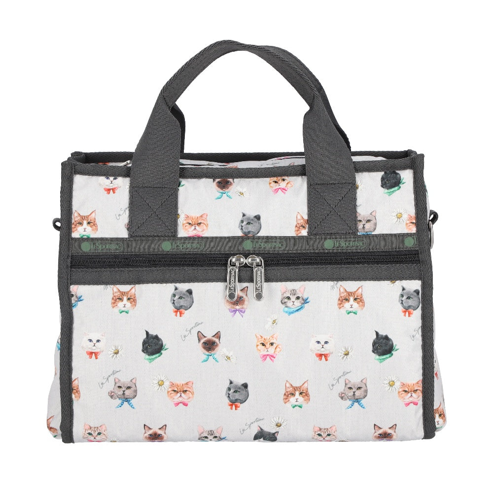 Large East/West Top Handle Tote 手提兩用托特包 - 俏皮貓咪