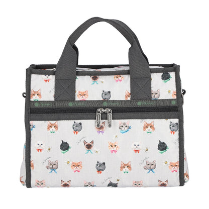 Large East/West Top Handle Tote 手提兩用托特包 - 俏皮貓咪
