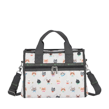 Large East/West Top Handle Tote 手提兩用托特包 - 俏皮貓咪