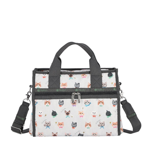 Large East/West Top Handle Tote 手提兩用托特包 - 俏皮貓咪