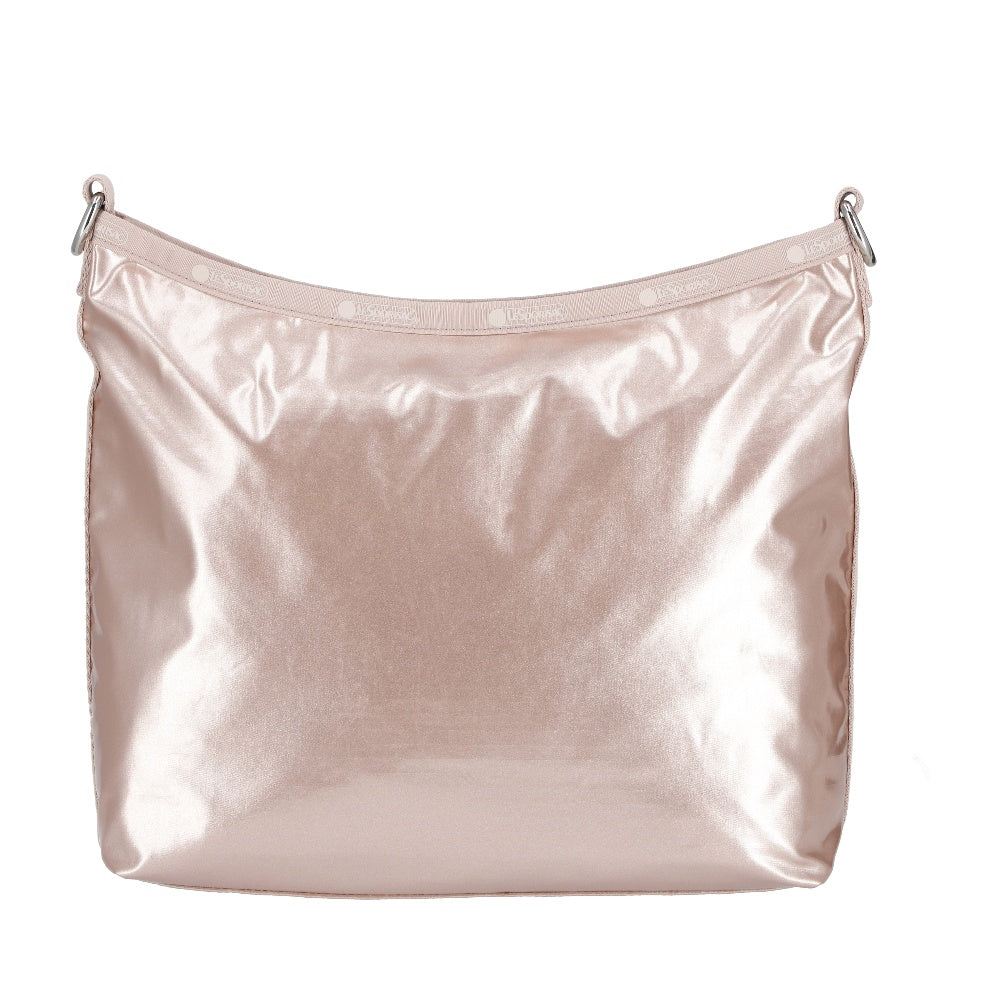 MEDIUM ZIP SHOULDER BAG 中型拉鍊肩背包 - 玫瑰金