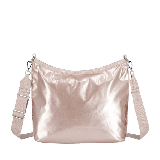 MEDIUM ZIP SHOULDER BAG 中型拉鍊肩背包 - 玫瑰金