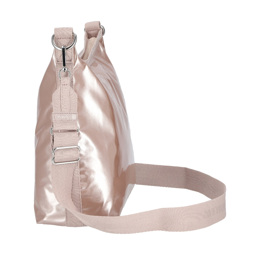 MEDIUM ZIP SHOULDER BAG 中型拉鍊肩背包 - 玫瑰金