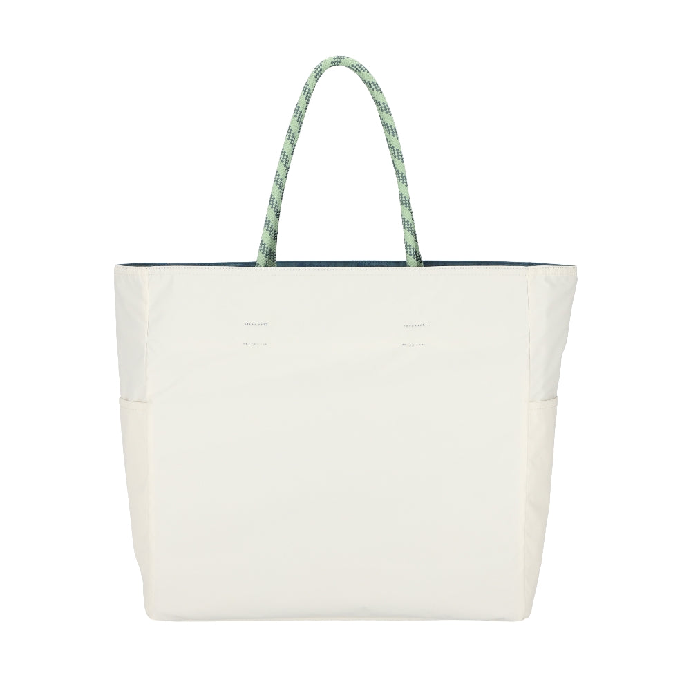 LARGE 2 WAY TOTE 大型雙面托特包 -  湛藍/霜白