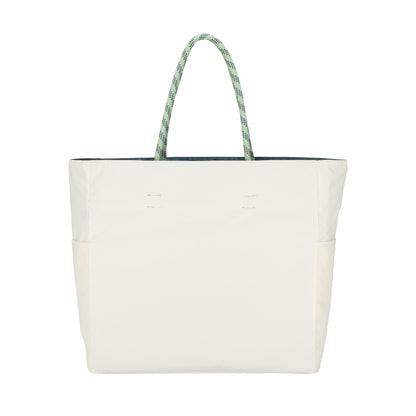 LARGE 2 WAY TOTE 大型雙面托特包 -  湛藍/霜白