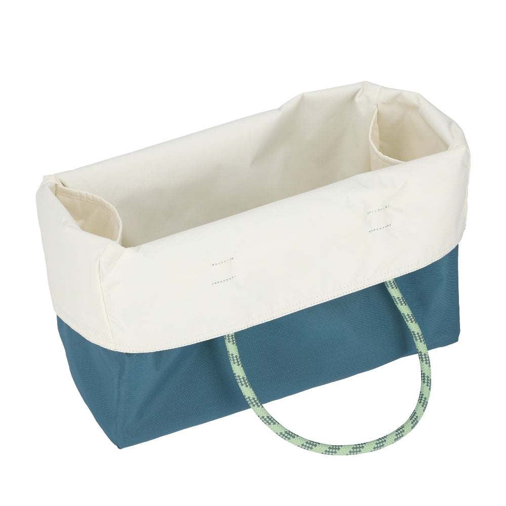 LARGE 2 WAY TOTE 大型雙面托特包 -  湛藍/霜白