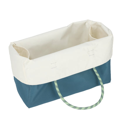 LARGE 2 WAY TOTE 大型雙面托特包 -  湛藍/霜白