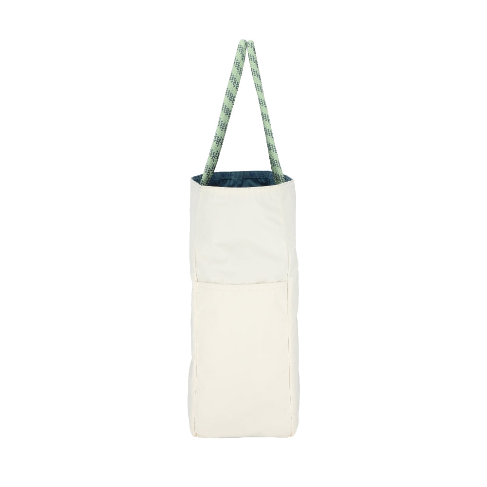 LARGE 2 WAY TOTE 大型雙面托特包 -  湛藍/霜白