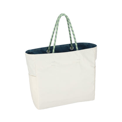 LARGE 2 WAY TOTE 大型雙面托特包 -  湛藍/霜白