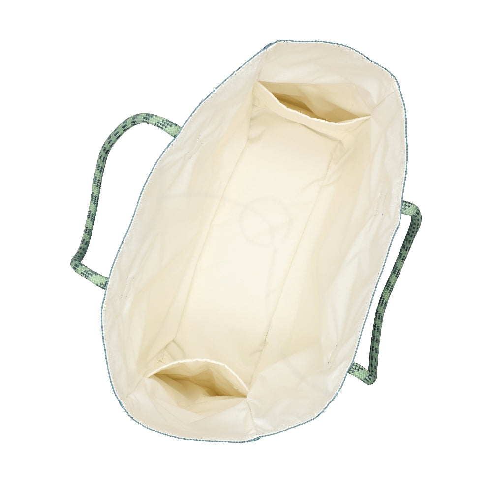 LARGE 2 WAY TOTE 大型雙面托特包 -  湛藍/霜白