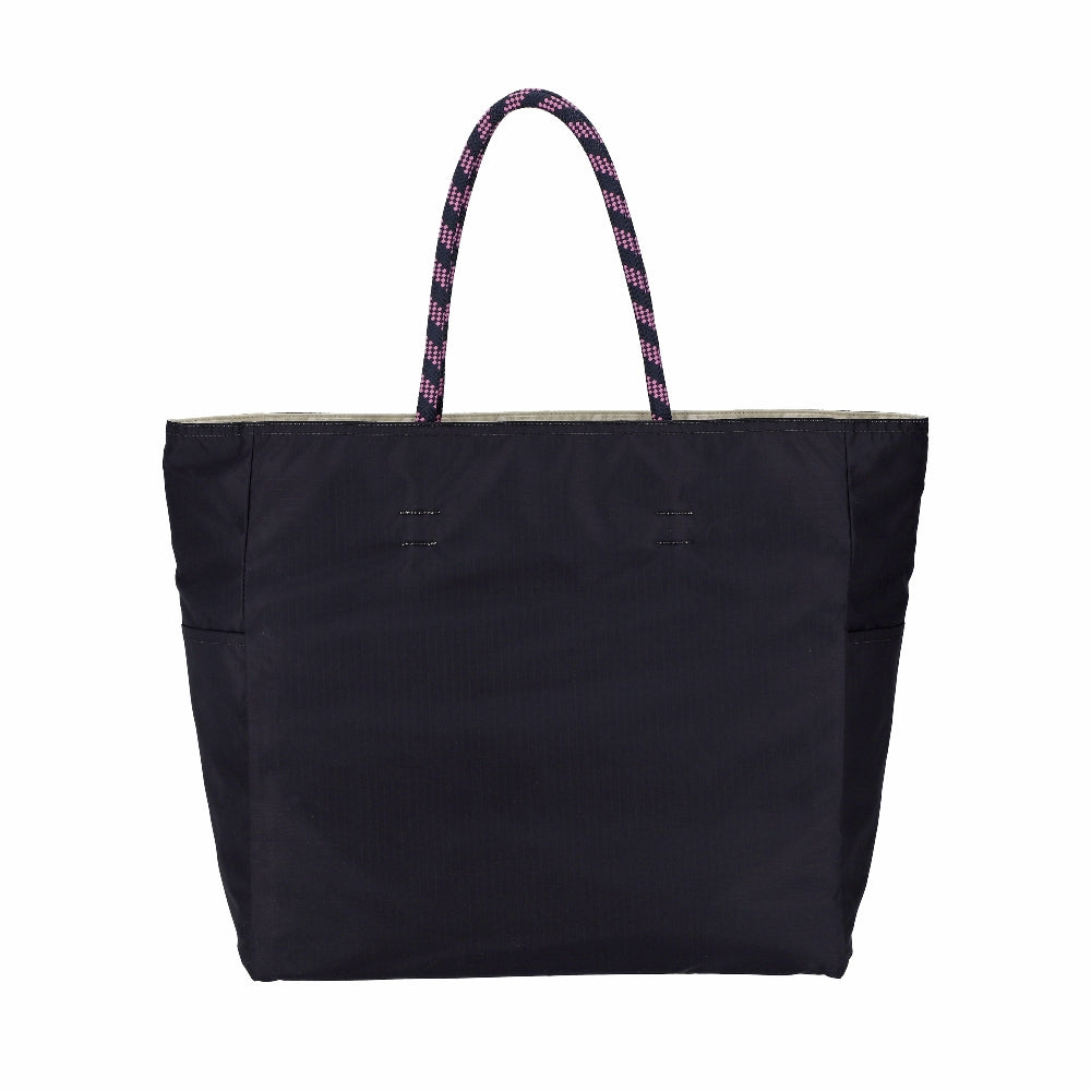 LARGE 2 WAY TOTE 大型雙面托特包 -  奶油米白/深海藍