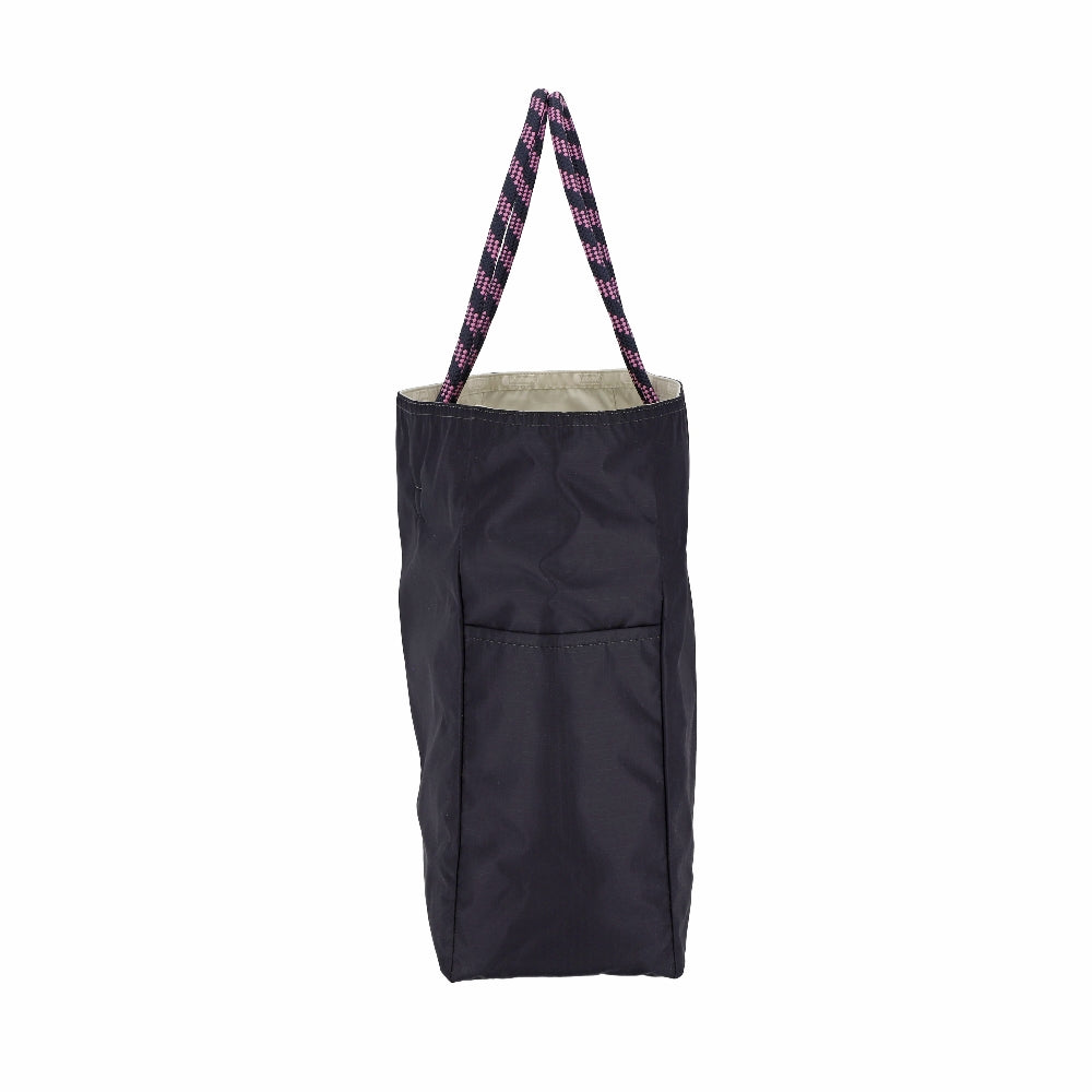 LARGE 2 WAY TOTE 大型雙面托特包 -  奶油米白/深海藍