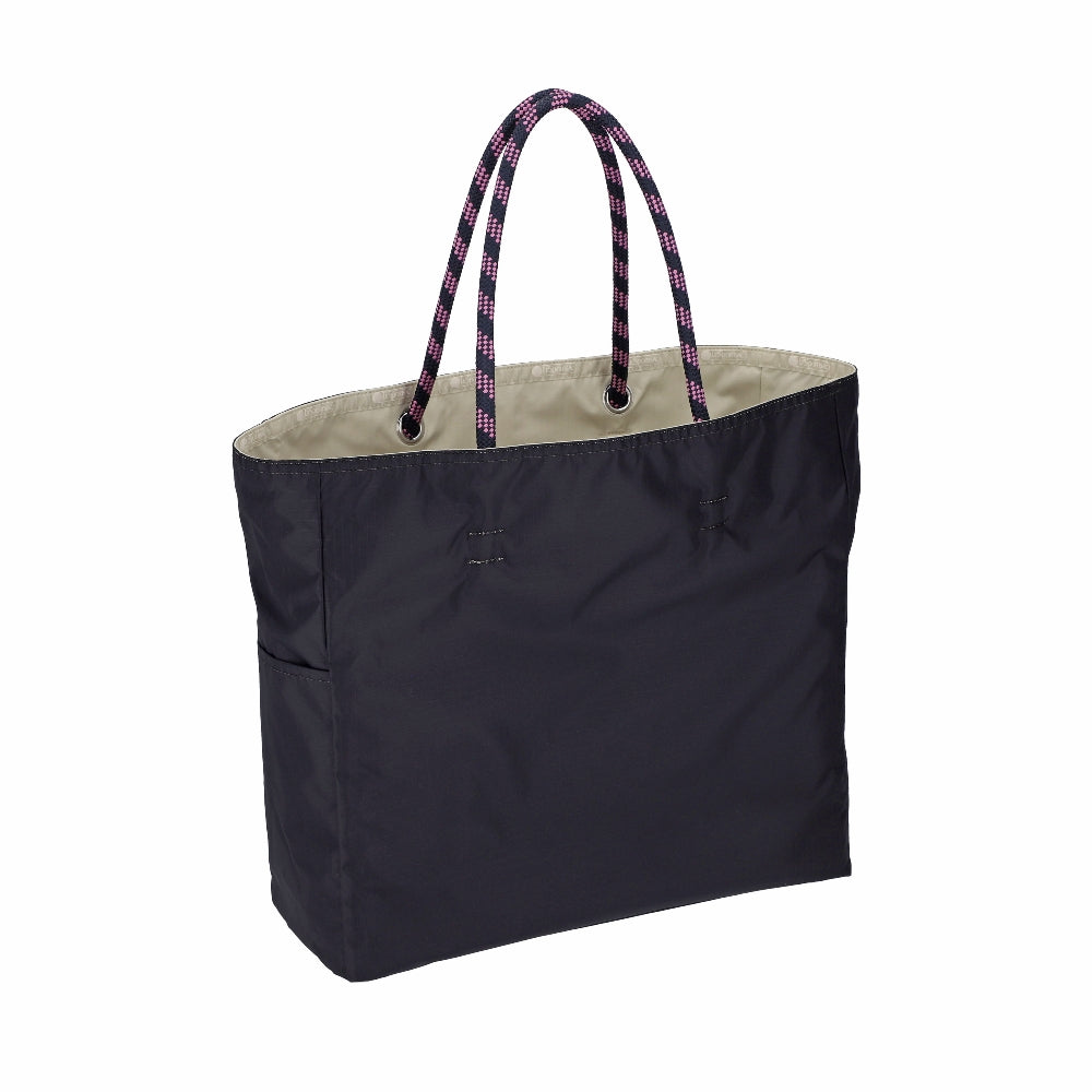 LARGE 2 WAY TOTE 大型雙面托特包 -  奶油米白/深海藍