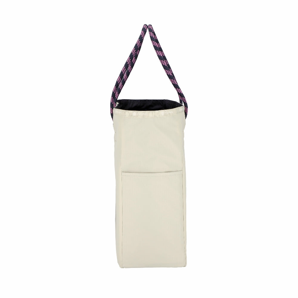 LARGE 2 WAY TOTE 大型雙面托特包 -  奶油米白/深海藍