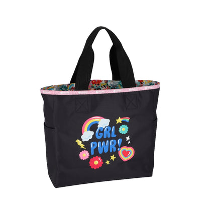 LG REVERSIBLE TOTE 大型雙面托特包 - 飛天小女警