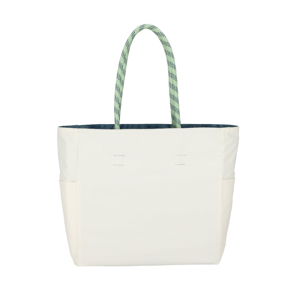 ML 2 WAY TOTE 中大型雙面托特包 - 湛藍/霜白