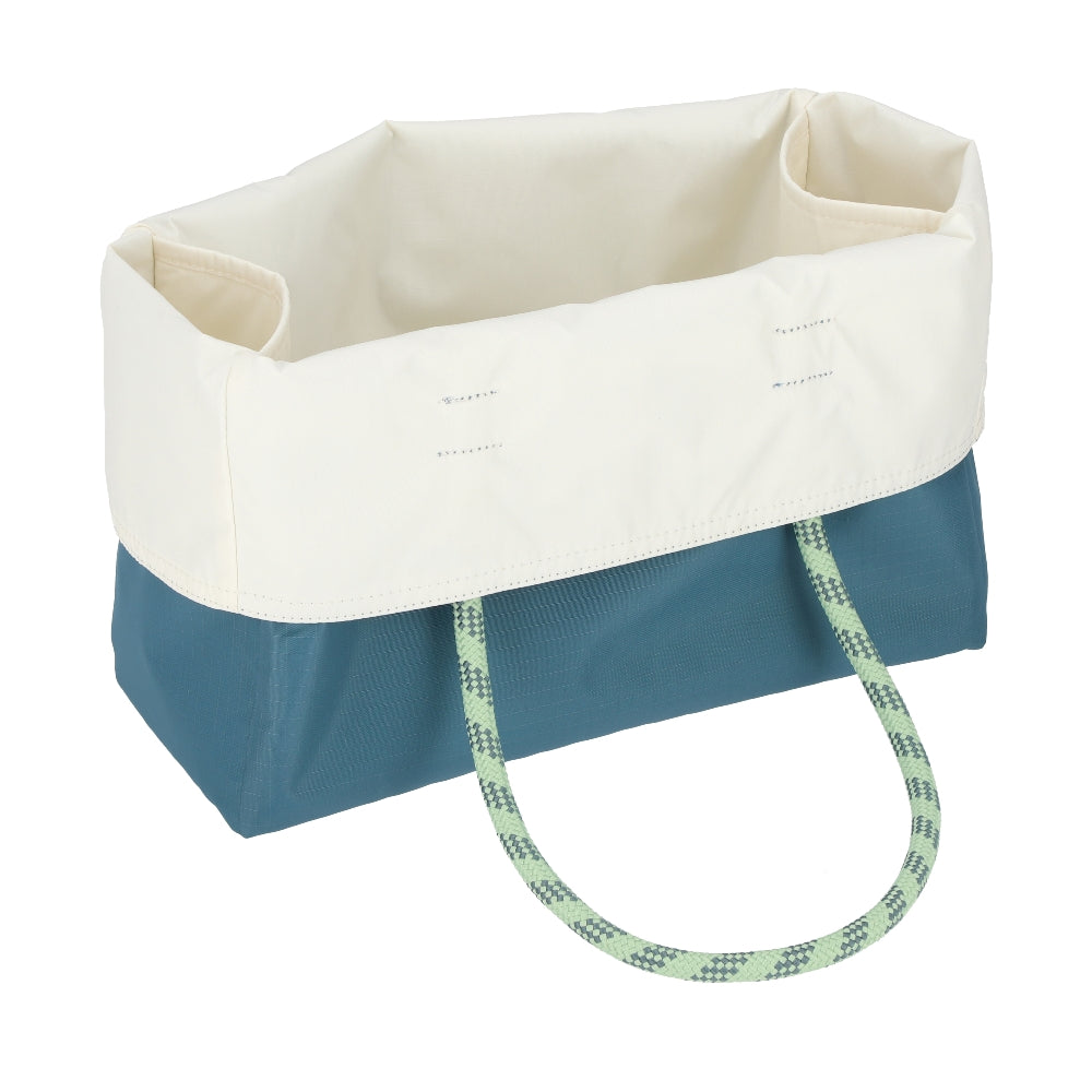 ML 2 WAY TOTE 中大型雙面托特包 - 湛藍/霜白