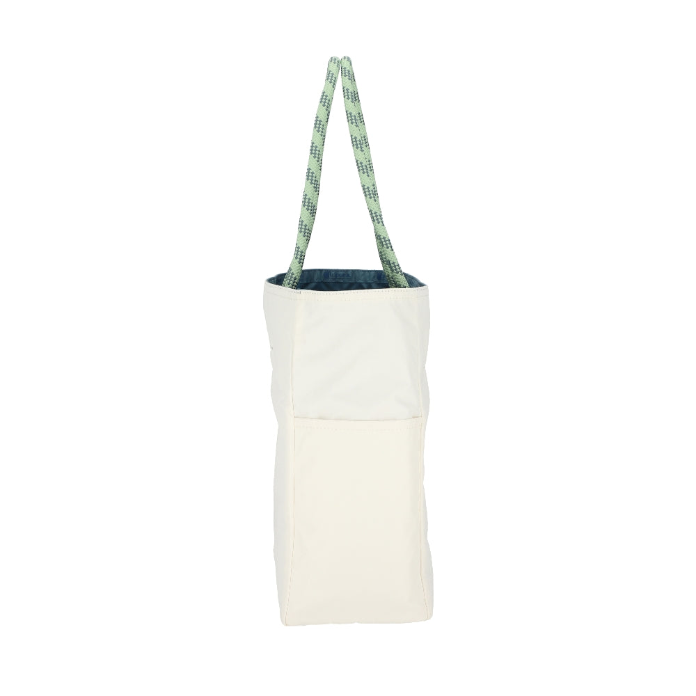 ML 2 WAY TOTE 中大型雙面托特包 - 湛藍/霜白