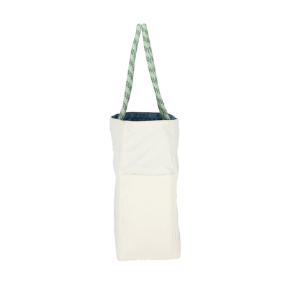ML 2 WAY TOTE 中大型雙面托特包 - 湛藍/霜白