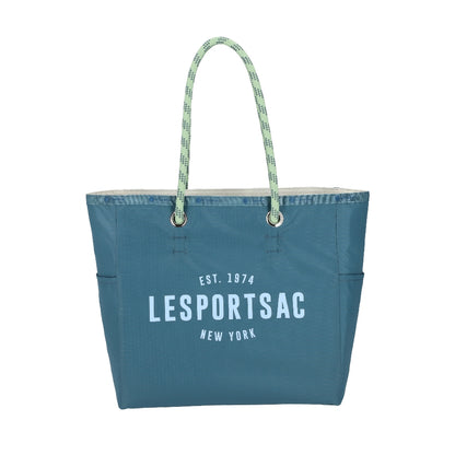 ML 2 WAY TOTE 中大型雙面托特包 - 湛藍/霜白