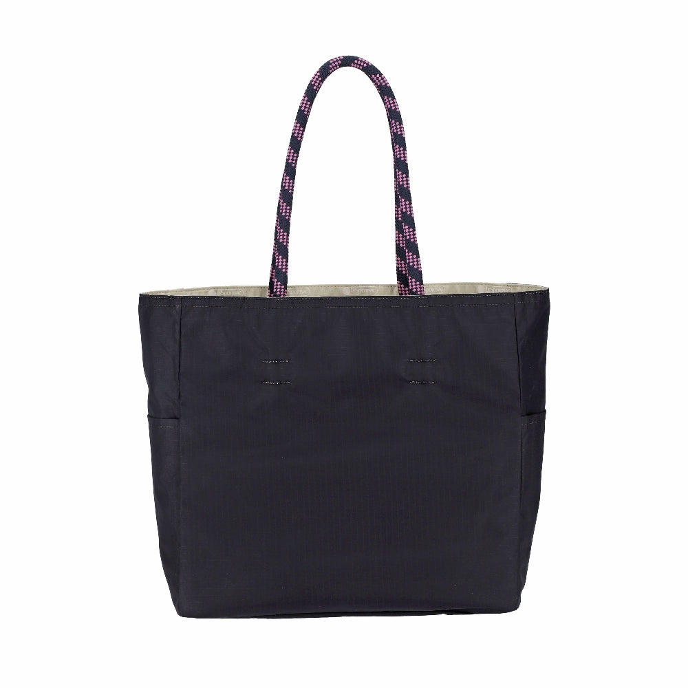 ML 2 WAY TOTE 中大型雙面托特包 - 奶油米白/深海藍