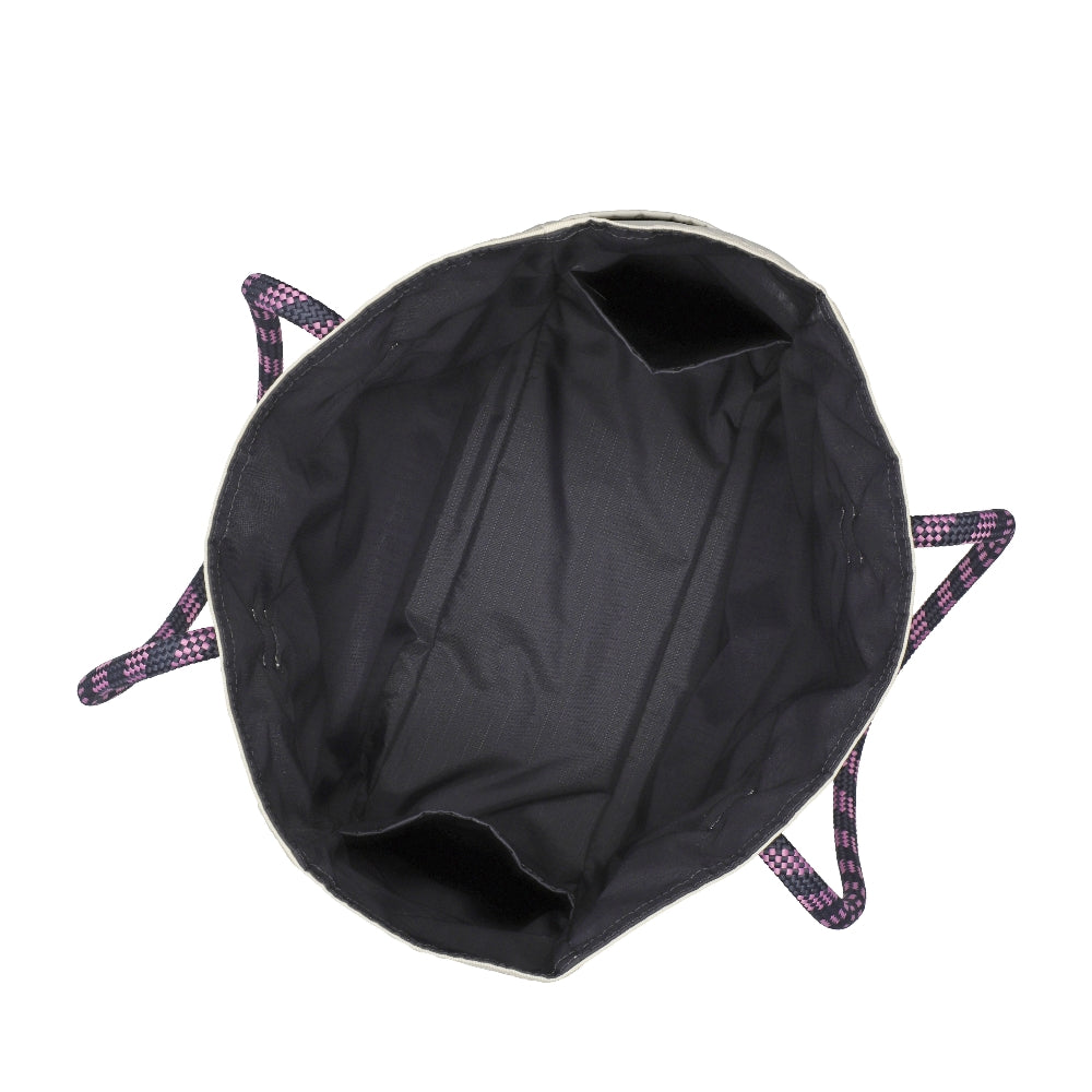 ML 2 WAY TOTE 中大型雙面托特包 - 奶油米白/深海藍