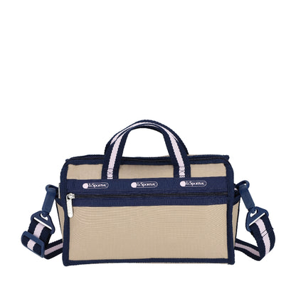 MINI DUFFEL CROSSBODY 迷你筒狀肩背包 - 滾邊海軍藍