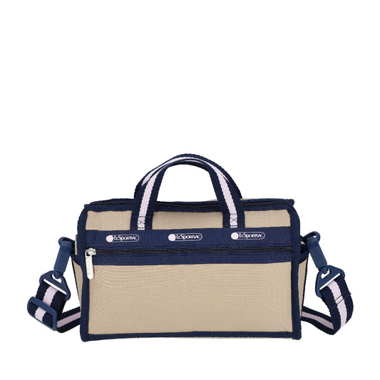 MINI DUFFEL CROSSBODY 迷你筒狀肩背包 - 滾邊海軍藍