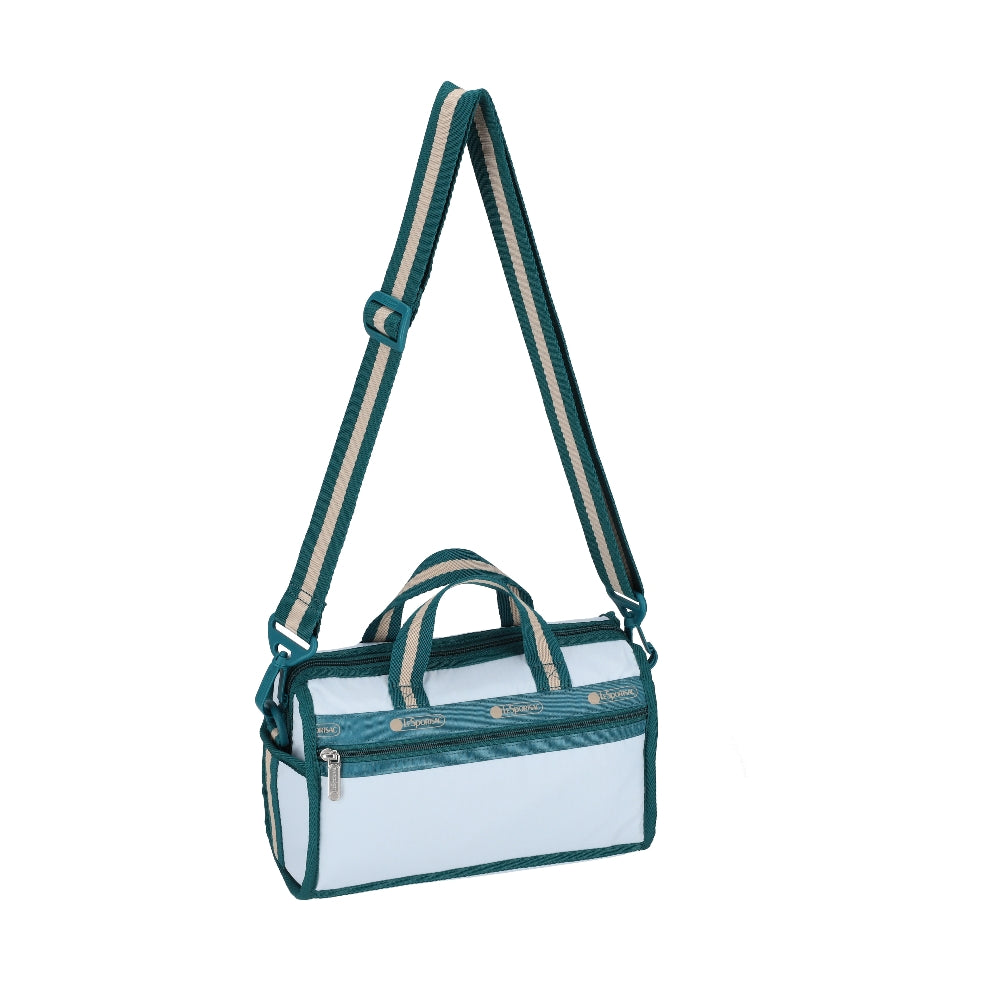 MINI DUFFEL CROSSBODY 迷你筒狀肩背包 - 滾邊晴空藍
