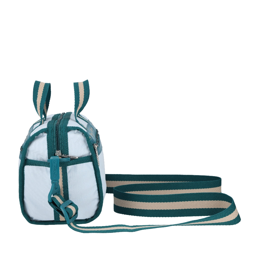 MINI DUFFEL CROSSBODY 迷你筒狀肩背包 - 滾邊晴空藍