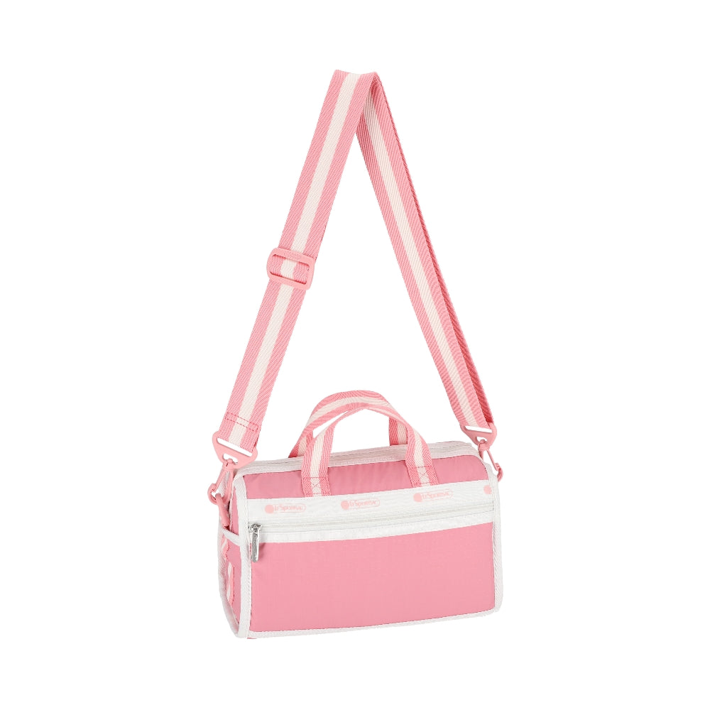 MINI DUFFEL CROSSBODY 迷你筒狀肩背包 - 滾邊花漾粉