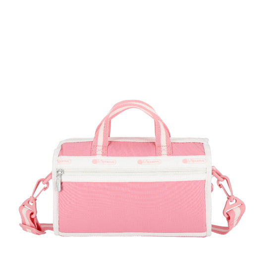 MINI DUFFEL CROSSBODY 迷你筒狀肩背包 - 滾邊花漾粉