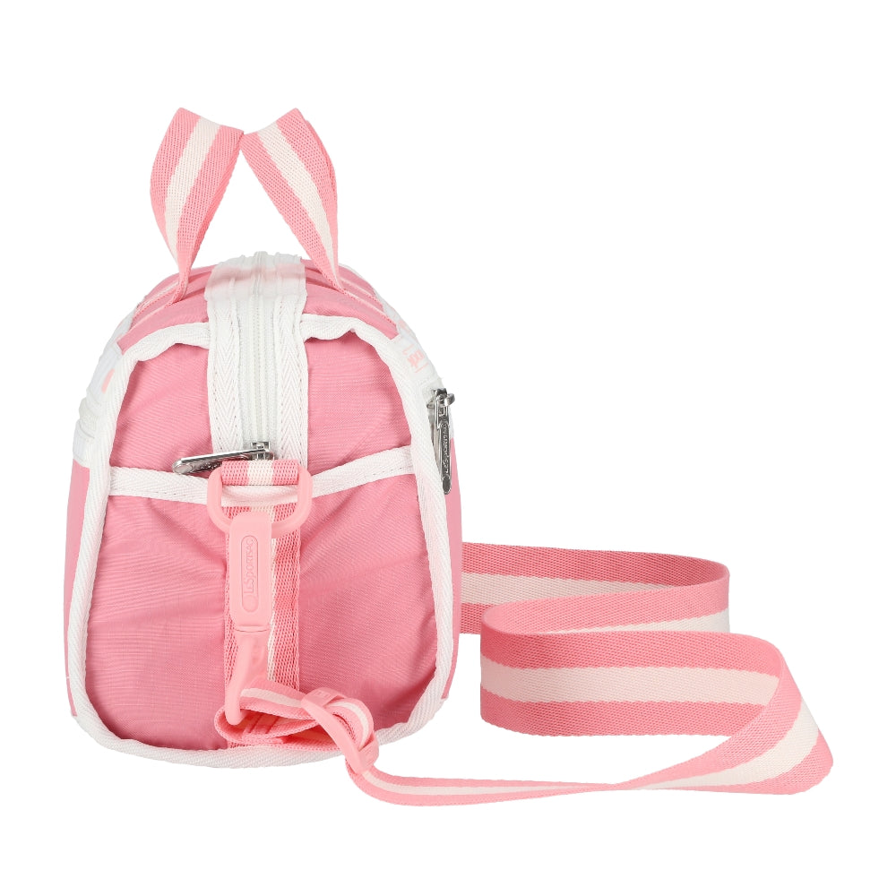 MINI DUFFEL CROSSBODY 迷你筒狀肩背包 - 滾邊花漾粉