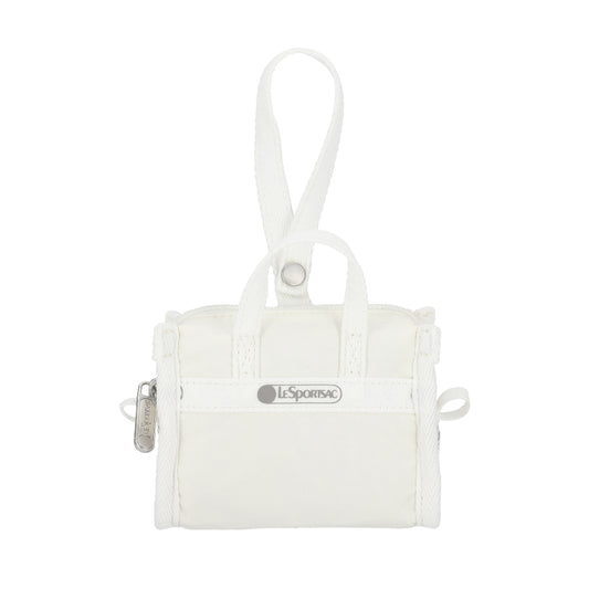 MICRO WEEKENDER CHARM 迷你旅行袋掛飾 - 奶霜白