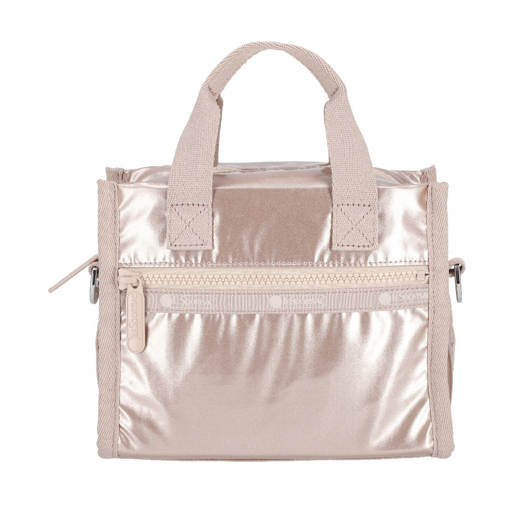E/W SHOULDER SATCHEL 小型兩用肩背包 - 玫瑰金