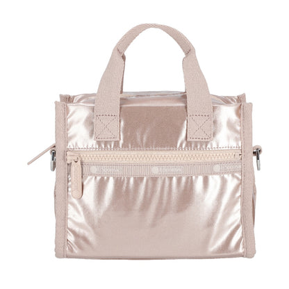 E/W SHOULDER SATCHEL 小型兩用肩背包 - 玫瑰金