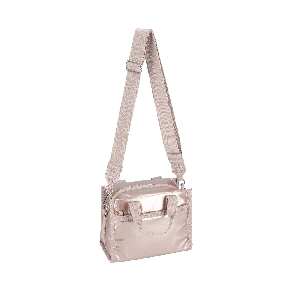 E/W SHOULDER SATCHEL 小型兩用肩背包 - 玫瑰金