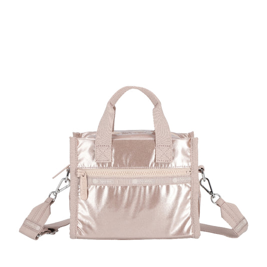 E/W SHOULDER SATCHEL 小型兩用肩背包 - 玫瑰金