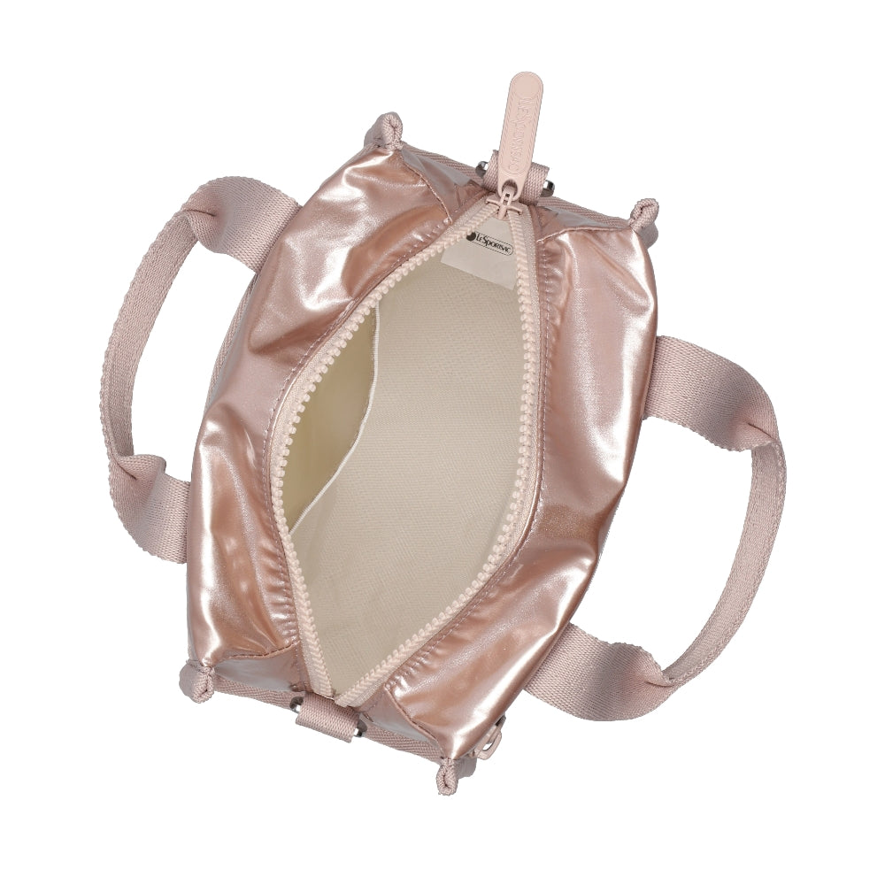 E/W SHOULDER SATCHEL 小型兩用肩背包 - 玫瑰金