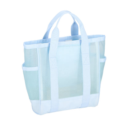 SHEER MED OPEN TOTE 半透明手提托特包 - 冰藍透紗