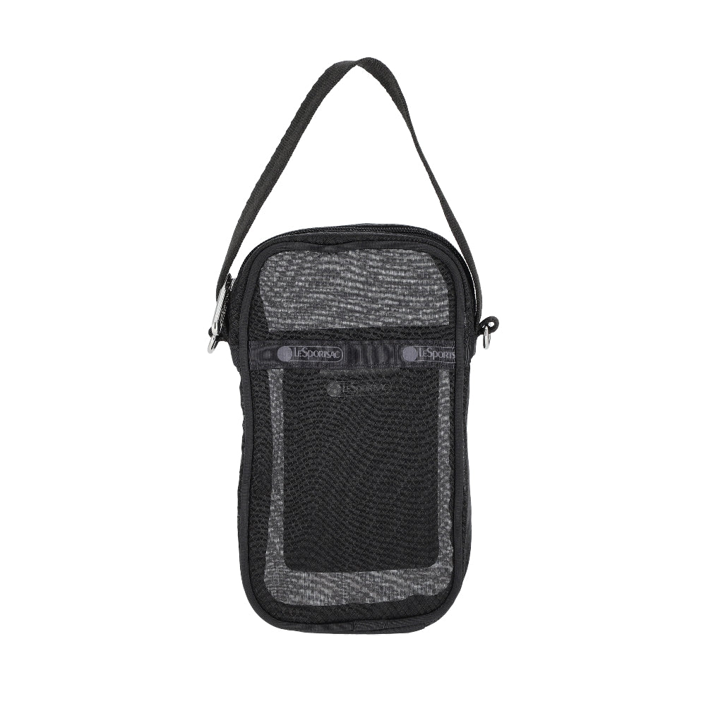 SHEER MINI PHONE CROSSBODY 半透明迷你手機包 - 黑色透紗