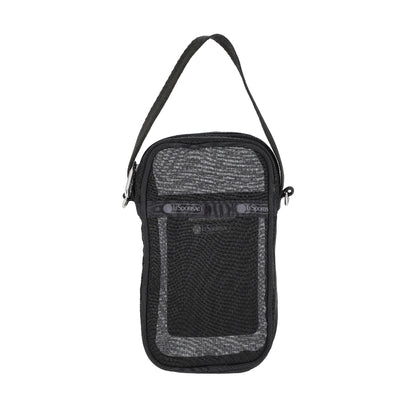 SHEER MINI PHONE CROSSBODY 半透明迷你手機包 - 黑色透紗
