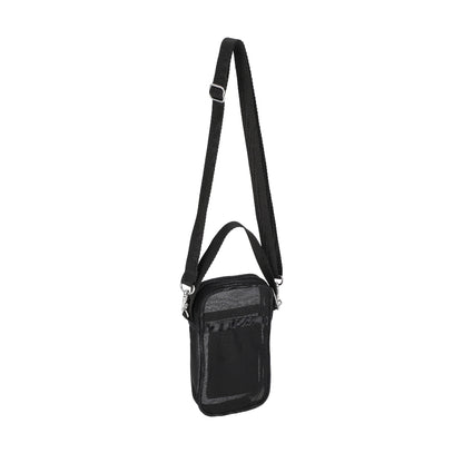 SHEER MINI PHONE CROSSBODY 半透明迷你手機包 - 黑色透紗