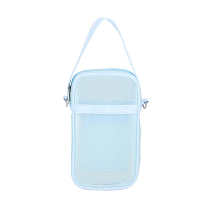 SHEER MINI PHONE CROSSBODY 半透明迷你手機包 - 冰藍透紗