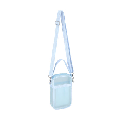 SHEER MINI PHONE CROSSBODY 半透明迷你手機包 - 冰藍透紗