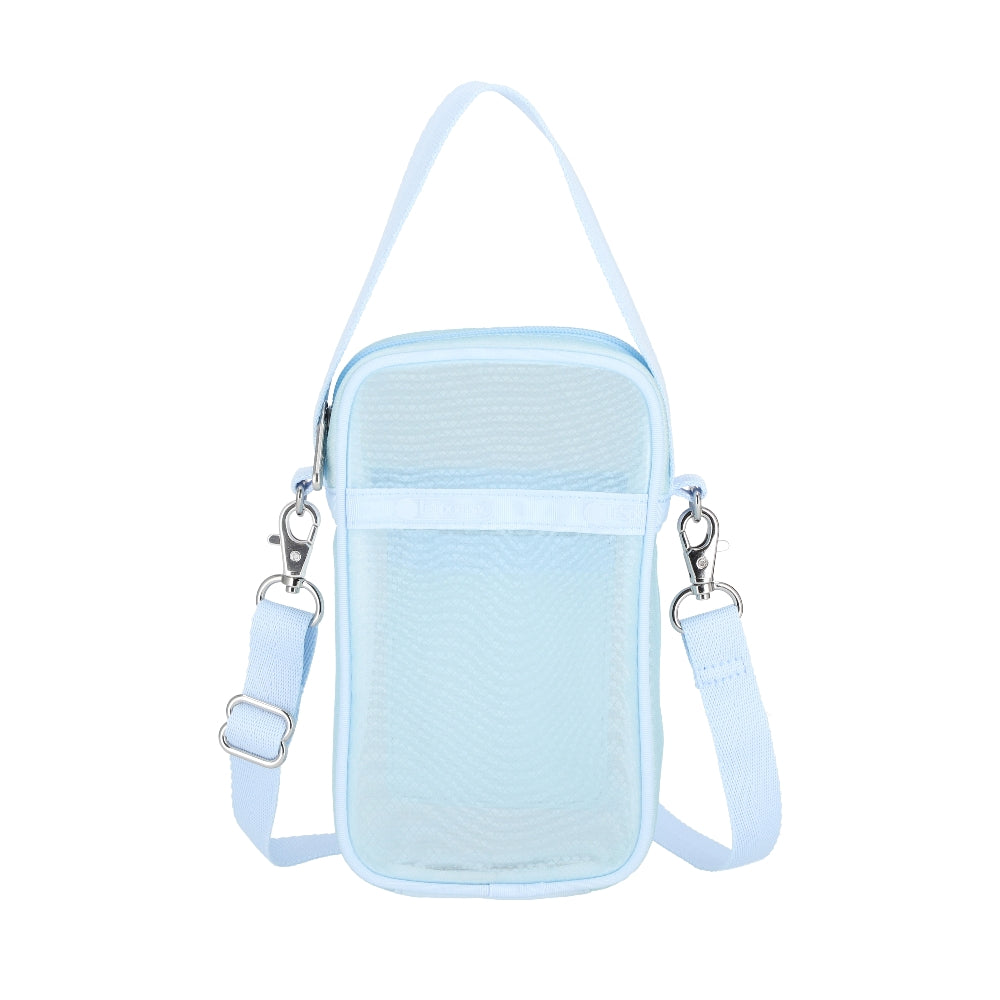 SHEER MINI PHONE CROSSBODY 半透明迷你手機包 - 冰藍透紗