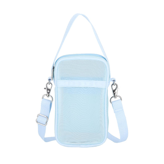 SHEER MINI PHONE CROSSBODY 半透明迷你手機包 - 冰藍透紗