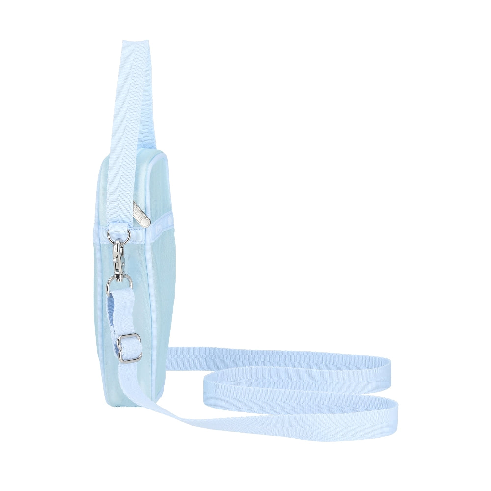 SHEER MINI PHONE CROSSBODY 半透明迷你手機包 - 冰藍透紗